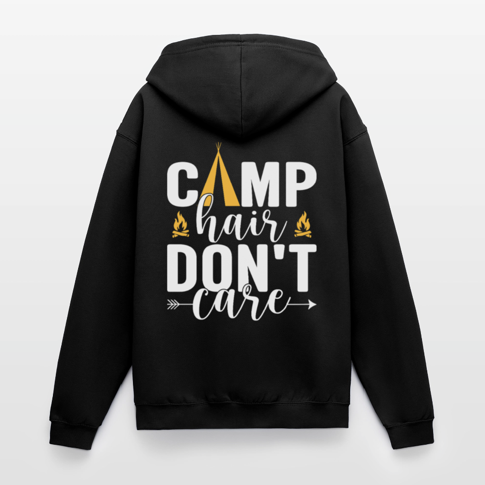 CAMP HAIR DON´T CARE | Unisex Kapuzenjacke - Schwarz
