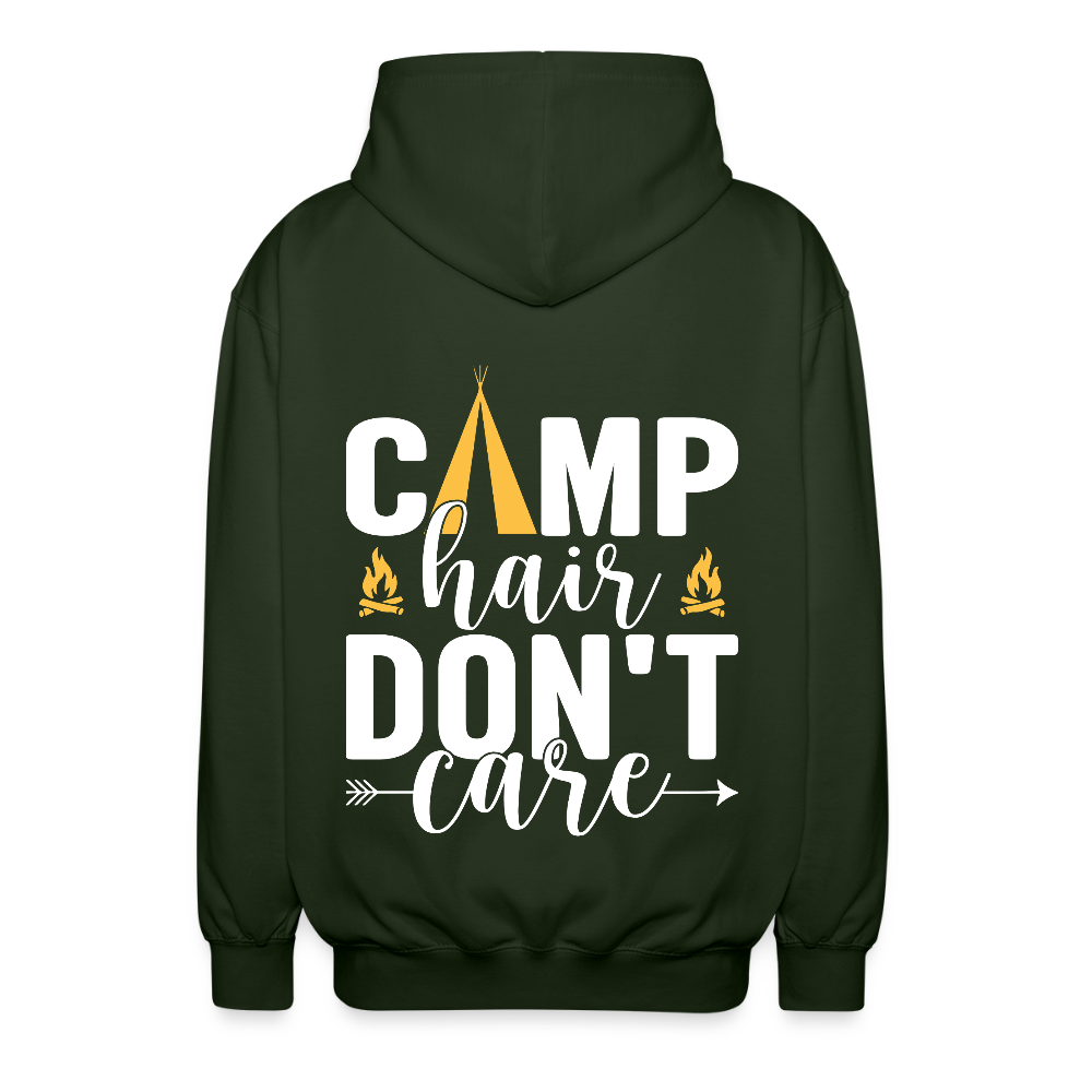 CAMP HAIR DON´T CARE | Unisex Kapuzenjacke - Forstgrün 