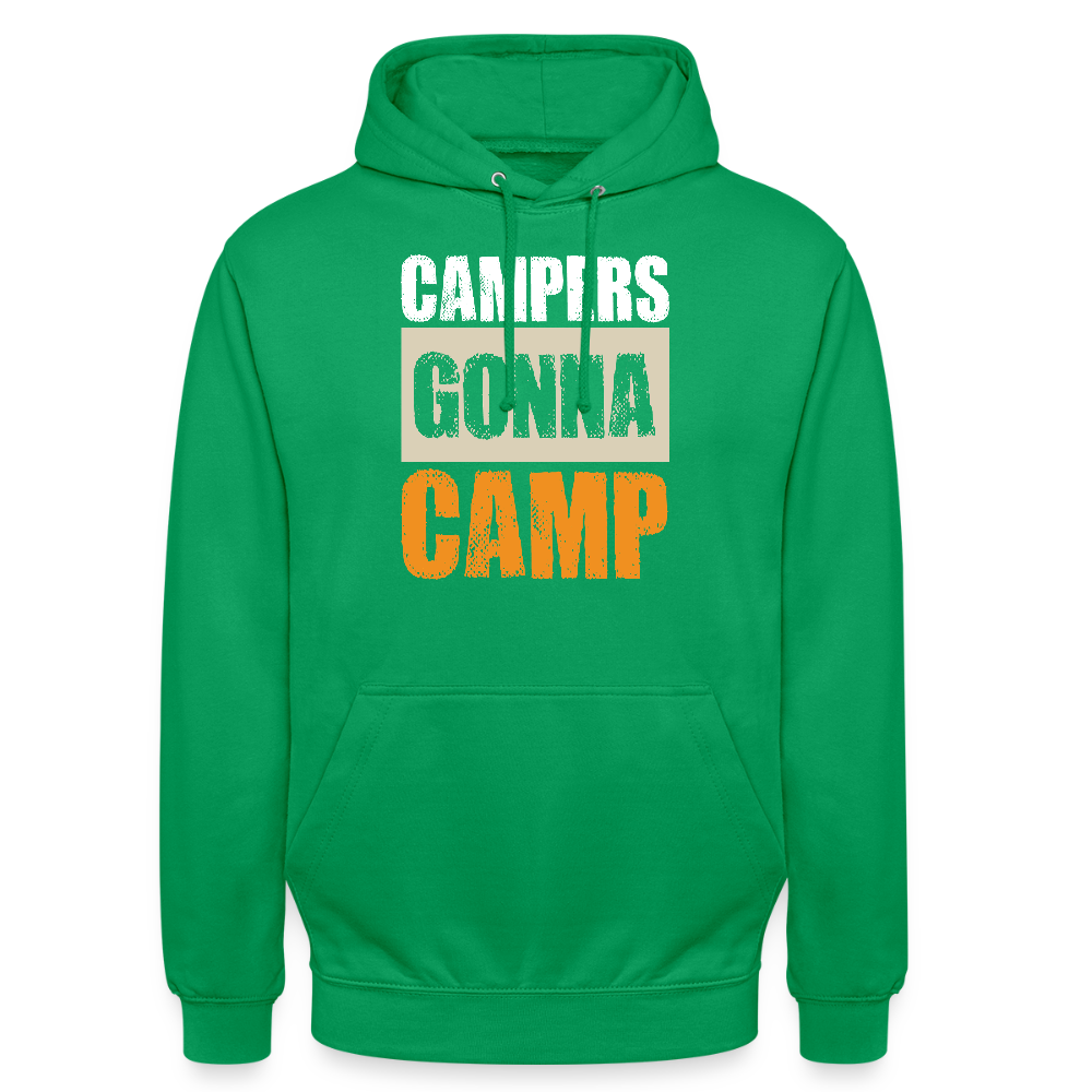 CAMPERS GONNA CAMP | Unisex Hoodie - Kelly Green