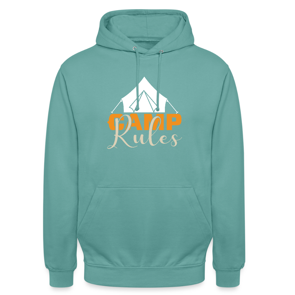 CAMP RULES | Unisex Hoodie - Pastelltürkis