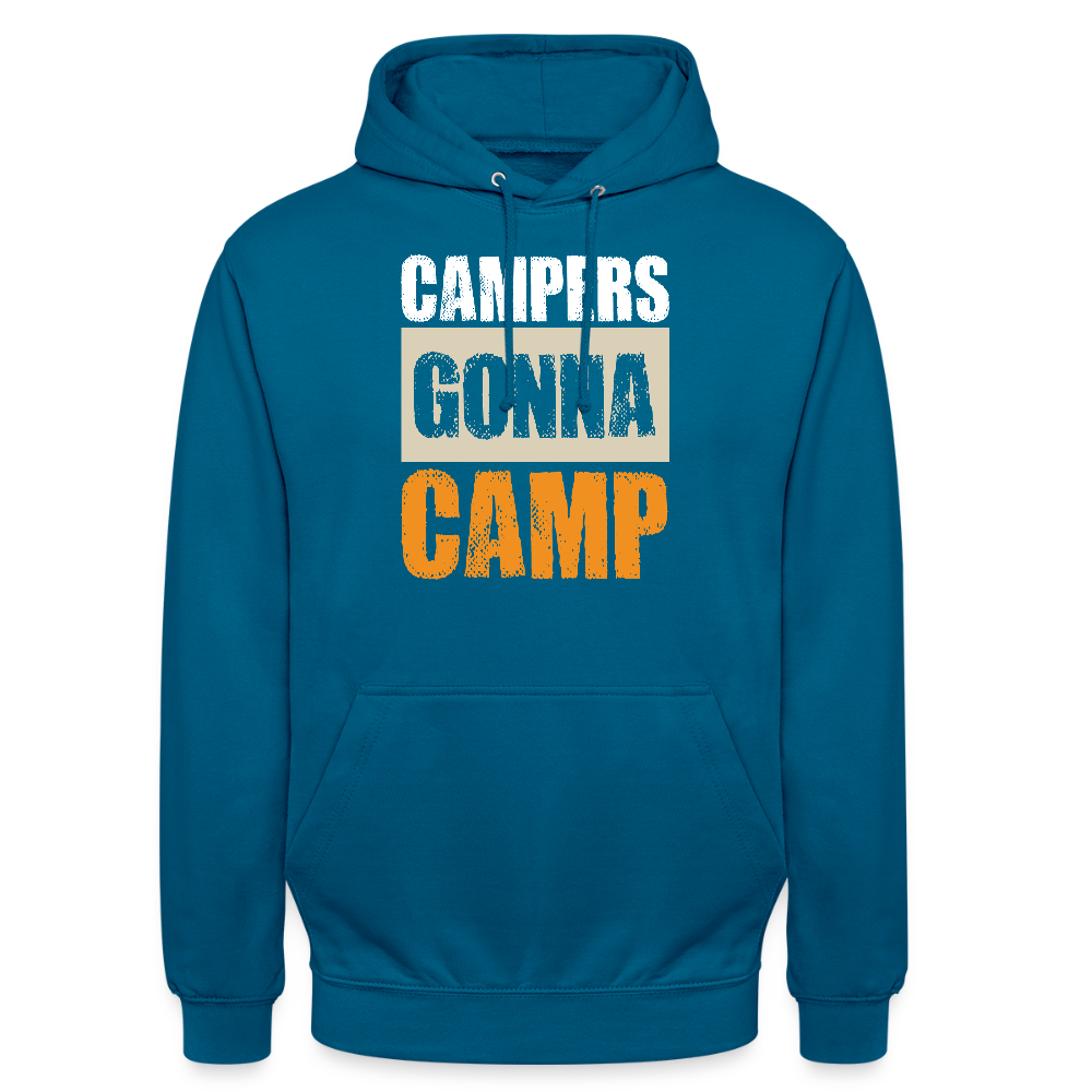 CAMPERS GONNA CAMP | Unisex Hoodie - Tiefseeblau 