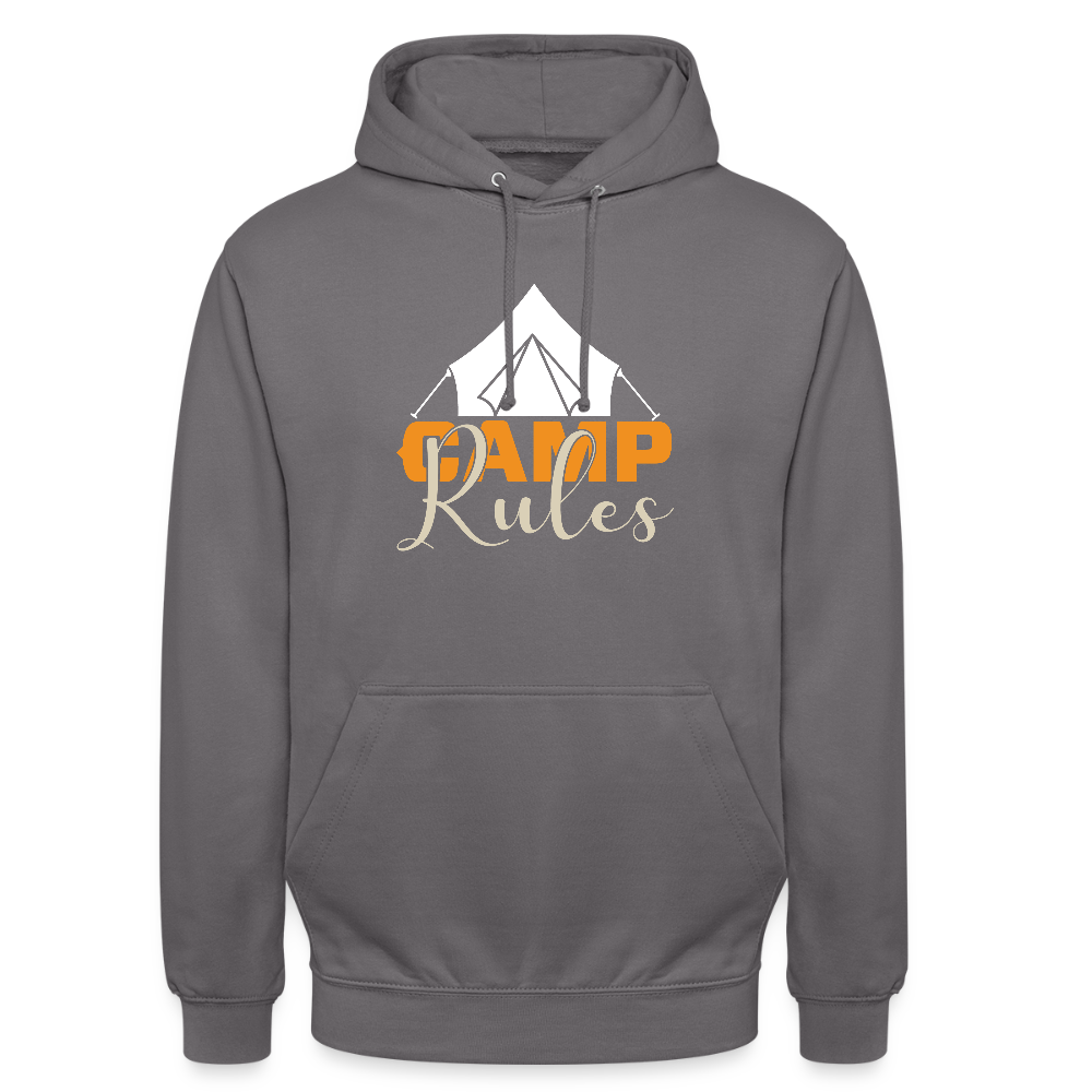 CAMP RULES | Unisex Hoodie - Mittelgrau