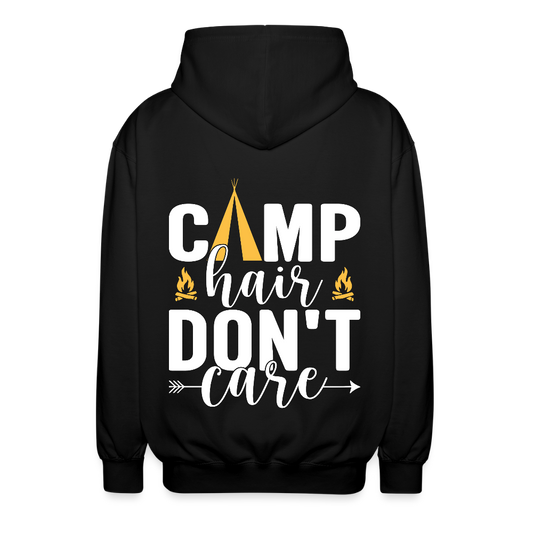 CAMP HAIR DON´T CARE | Unisex Kapuzenjacke - Schwarz