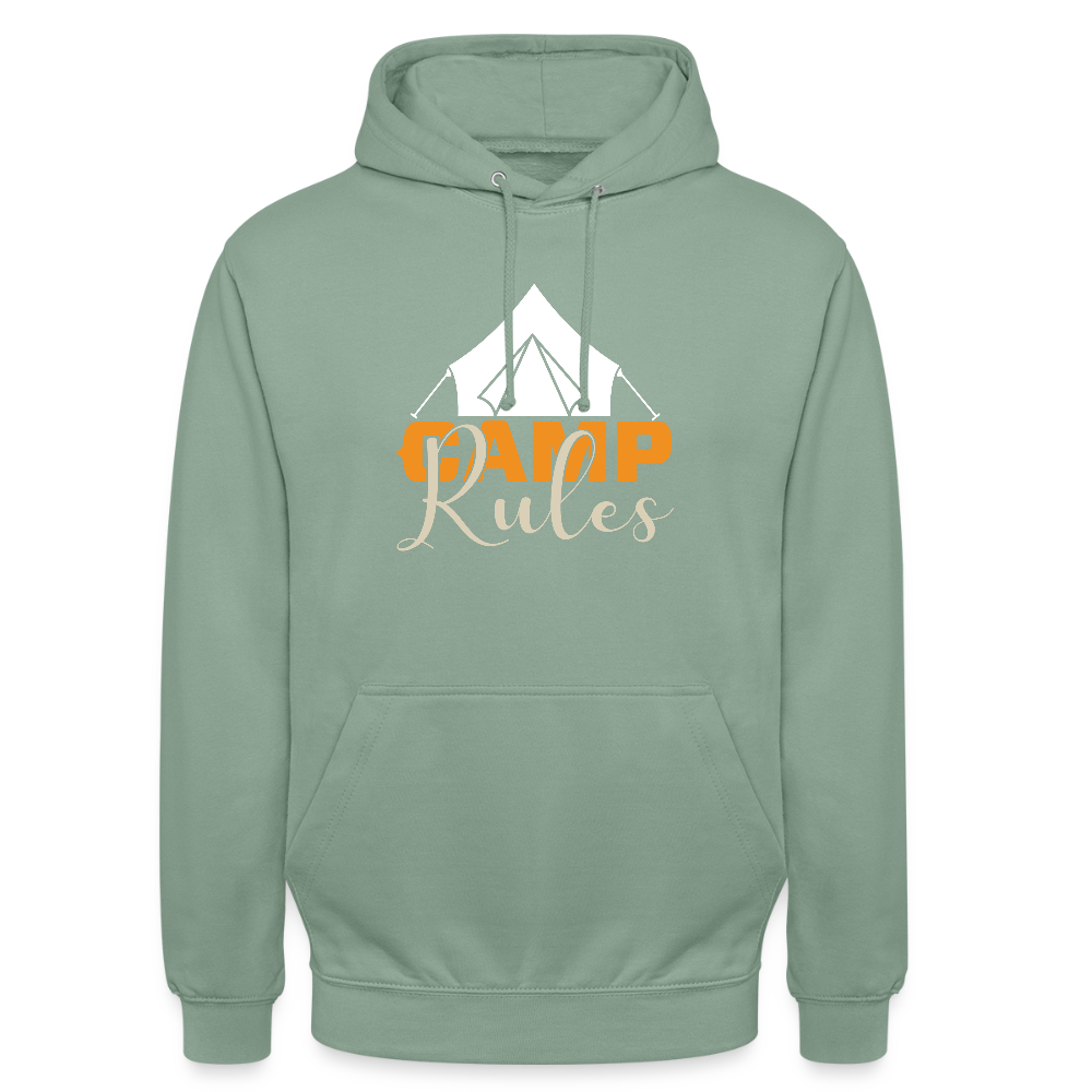 CAMP RULES | Unisex Hoodie - Graugrün