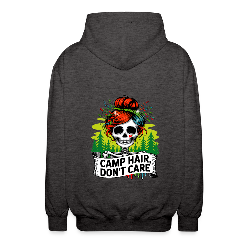 CAMP HAIR, DON´T CARE | Unisex Kapuzenjacke - Anthrazit