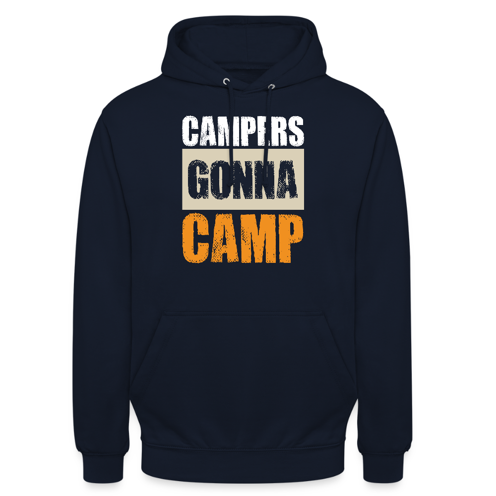 CAMPERS GONNA CAMP | Unisex Hoodie - Navy