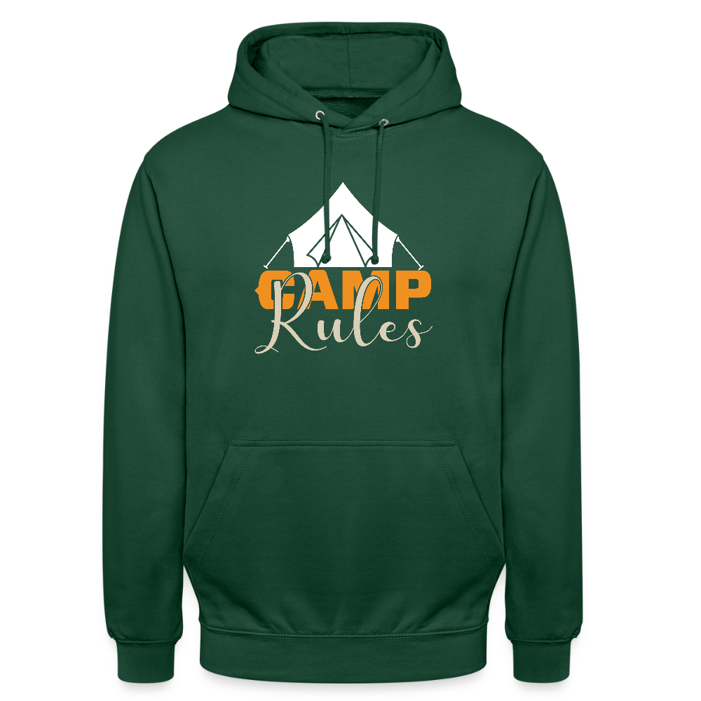 CAMP RULES | Unisex Hoodie - Flaschengrün