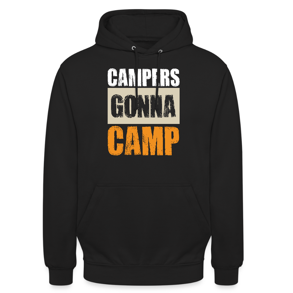 CAMPERS GONNA CAMP | Unisex Hoodie - Schwarz